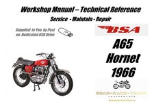 BSA A65 Hornet Service Repair