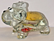 Vintage Glass Dog Pin Cushion