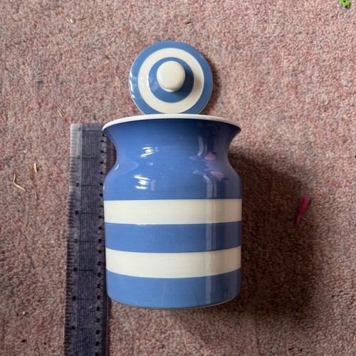Vintage green cornishware - g,