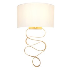 Gold Leaf Ribbon Wall Light &