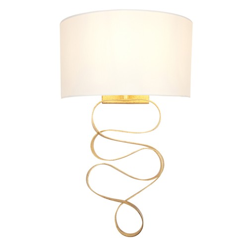 Gold leaf ribbon wall light - gold,