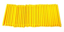 Job Lot : K'NEX Pieces - 25 KNEX Yellow 86mm Rods - #90953