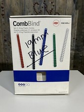 GBC CombBind A4 19mm Binding Combs Blue (Pack of 100)