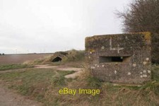 Photo 6x4 WW2 Pillbox and bomb