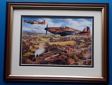 AIRCRAFT PRINT FRAMED TANGMERE