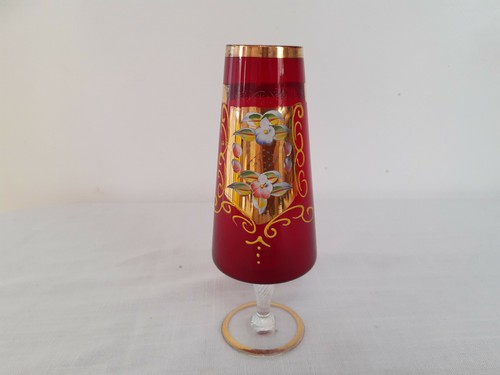 Vintage murano wine glass - murano,