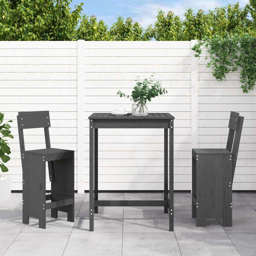 Garden bar set grey - garden,