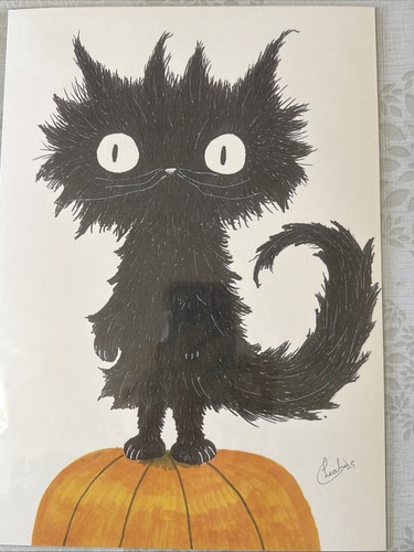 Limited edition cat print - a4,