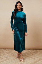 Oasis Womens Midi Dress Teal