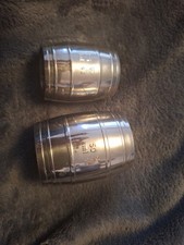 50ml 25ml  silver Alcohol Measurer Barrel Cup Vintage 