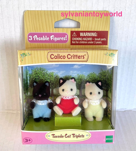 Sylvanian families tuxedo cat - sylvanian,