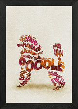 Poodle - Caniche Dog Typo