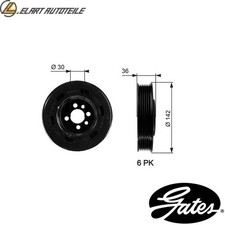 BELT PULLEY CRANKSHAFT TVD1009