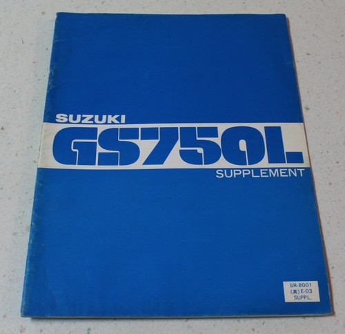 Suzuki gs750l factory - gs750l,