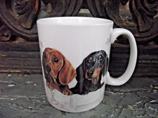 Otter House Ceramic Mug Pollyanna Pickering Art Work Two Adorable Dachshund Dogs