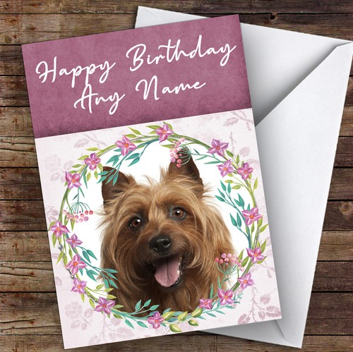 Australian terrier dog pink - terrier,