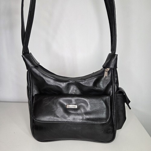 Calvin klein black faux - klein,