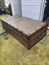 Antique Steamer Trunk Chest