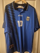 Adidas Argentina 94 Away Shirt #10 (Maradona) 2023 Reissue - Size XXL