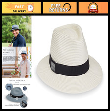 Men fairway fedora hat upf - fedora,