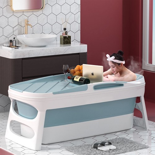 Foldable adult bathtub with - adult,