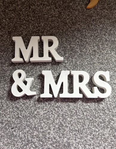 Mrs wooden letters rustic - mrs,
