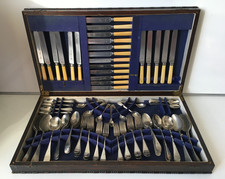 Vintage Farquharson Silver Plate Cutlery Set in Large Wooden Canteen 100+ Piece
