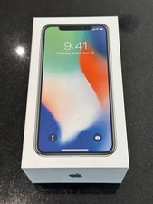 Apple iPhone X Silver 256GB Mint Condition + Box