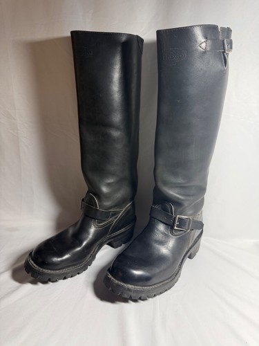 Wesco boss black leather - black,