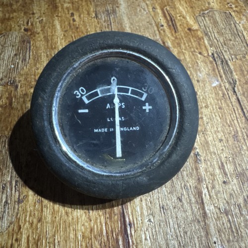 Vintage lucas 30 - 30-0-30, ammeter