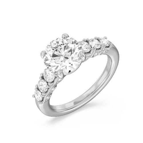 Platinum diamond ring - platinum,