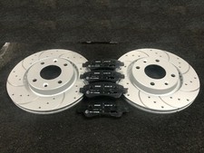 FOR VW GOLF 1.9 GT TDi 1998-2004 FRONT DRILLED GROOVED BRAKE DISCS & MINTEX PADS