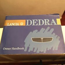 Lancia Dedra Instruction Manual