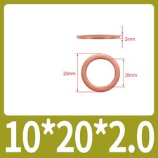 M10-M16 Copper Washers Solid