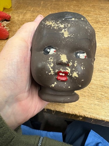 Old composition dolls head - old, and