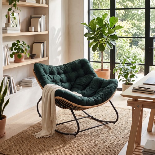 Metal frame rocking - frame, chair