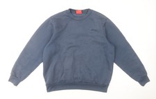 Slazenger Men's Blue Pullover Sweatshirt Size L Crew Neck Fleece