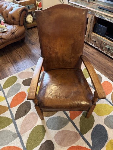 True antique fireside chair - antique,