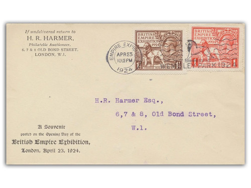1924 wembley fdc harmer cover - 1924,