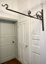 Original Antique Reclaimed Wrought Iron PUB SIGN BRACKET Blacksmith Made.