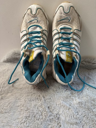 Nike shox white teal blue - nike,