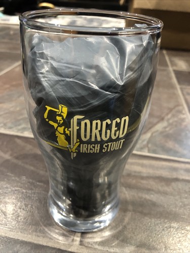 Forged irish stout pint glass - stout,