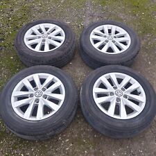 GENUINE VW TRANSPORTER T6 LOAD RATED ALLOY WHEELS GOOD TYRES 205 65 16C