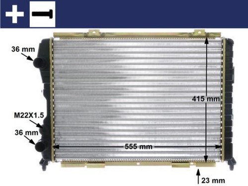 Mahle radiator mechanically - radiator,