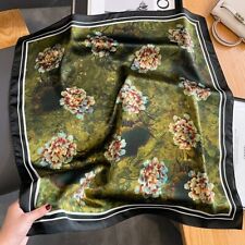 100% Silk Scarf Women Vintage