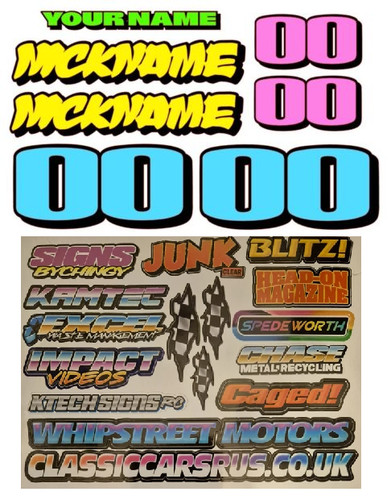 Starter set vinyl stickers - starter,
