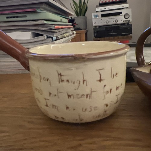 Torquay ware pottery jam pots - ware,