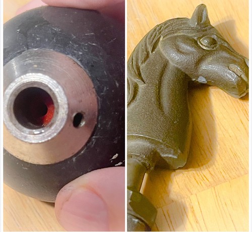Brass horse water - horse, spicket