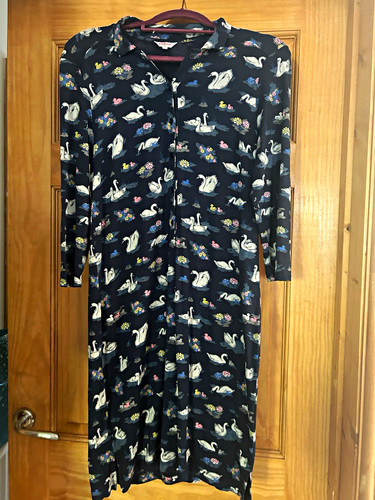 Cath kidston navy floral swan - navy,