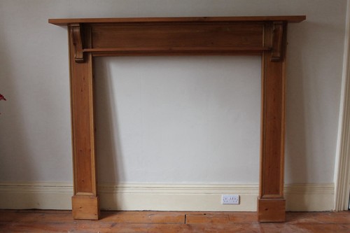 Pine mantelpiece fire place - pine, mantelpiece/fire